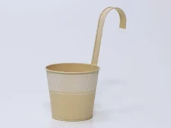 MACETA RIBBER SOPORTE BEIGE