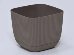 MACETA SQUARE MARRON 20x20x13CM