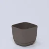 MACETA SQUARE MARRON 8X8X7CM