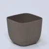 MACETA SQUARE MARRON 11X11X9CM