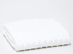MANTA INFANTIL 80X110 TOPOS BLANCO