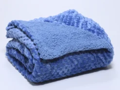 MANTA NAT PERLA 160X220 AZUL