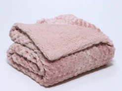MANTA NAT PERLA 160X220 ROSA