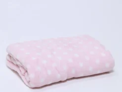 MANTA PUNTITOS ROSA INFANTIL