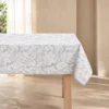 MANTEL ANTIMANCHAS LEAVES TOPO 140X240
