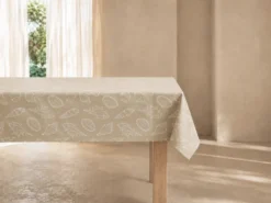 MANTEL CARACOLAS 145X250CM TOPO