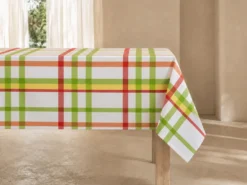 MANTEL CUADROS 145X250CM