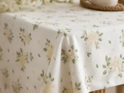 MANTEL FLOR VERDE