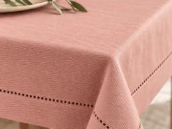 MANTEL PUNTO ABIERTO ROSA VIEJO