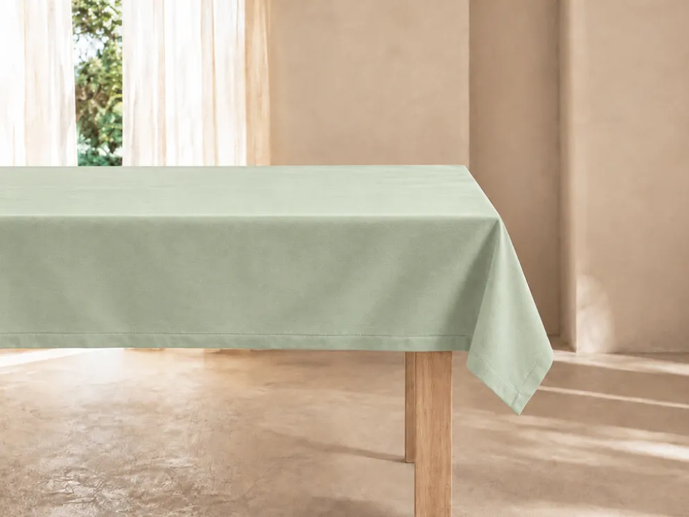 MANTEL PUNTO ABIERTO VERDE