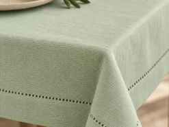 MANTEL PUNTO ABIERTO VERDE