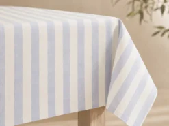 MANTEL RAYAS AZUL ANTIMANCHAS RESINADO