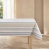 MANTEL RAYAS 145X250CM AZUL/BEIGE