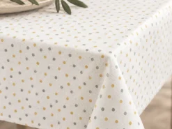 MANTEL TOPOS AMARILLO VERDE