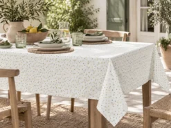 MANTEL TOPOS AMARILLO VERDE
