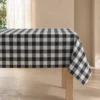 MANTEL VICHY 150X250CM NEGRO/CRUDO