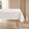 MANTEL 145X250 FLORES ROSA VERDE