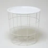 MESA AUX METAL CREMA Ø40X40CM