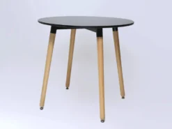 MESA COMEDOR NEGRA MAYRA Ø80CM