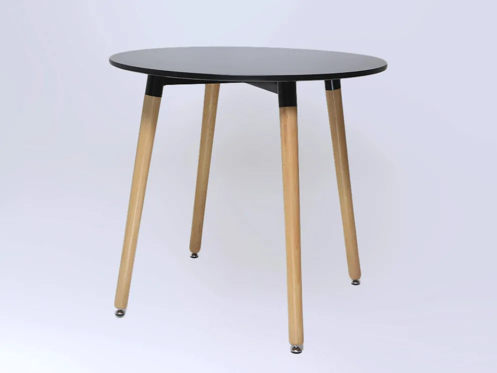 MESA COMEDOR NEGRA MAYRA Ø80CM