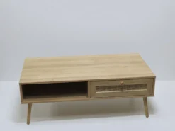MESA DE CENTRO CAJON RATAN 110X59X39CM