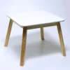 MESA INFANTIL MDF-PINO BLANCO 55X55X45CM