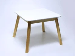 MESA INFANTIL MDF-PINO BLANCO 55X55X45CM