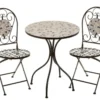 MESA+ 2 SILLAS ELGANCE METAL/CERAMICA