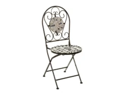 MESA+ 2 SILLAS ELGANCE METAL/CERAMICA