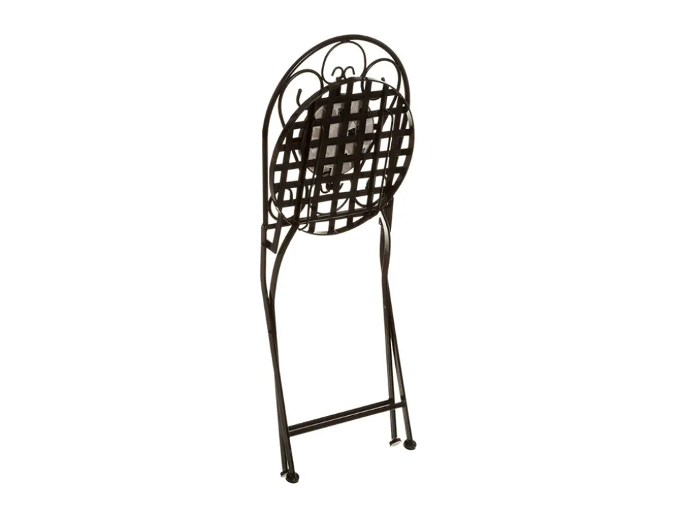 MESA+ 2 SILLAS ELGANCE METAL/CERAMICA