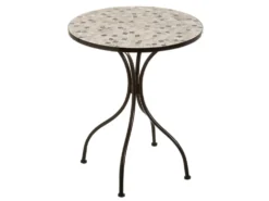 MESA+ 2 SILLAS ELGANCE METAL/CERAMICA