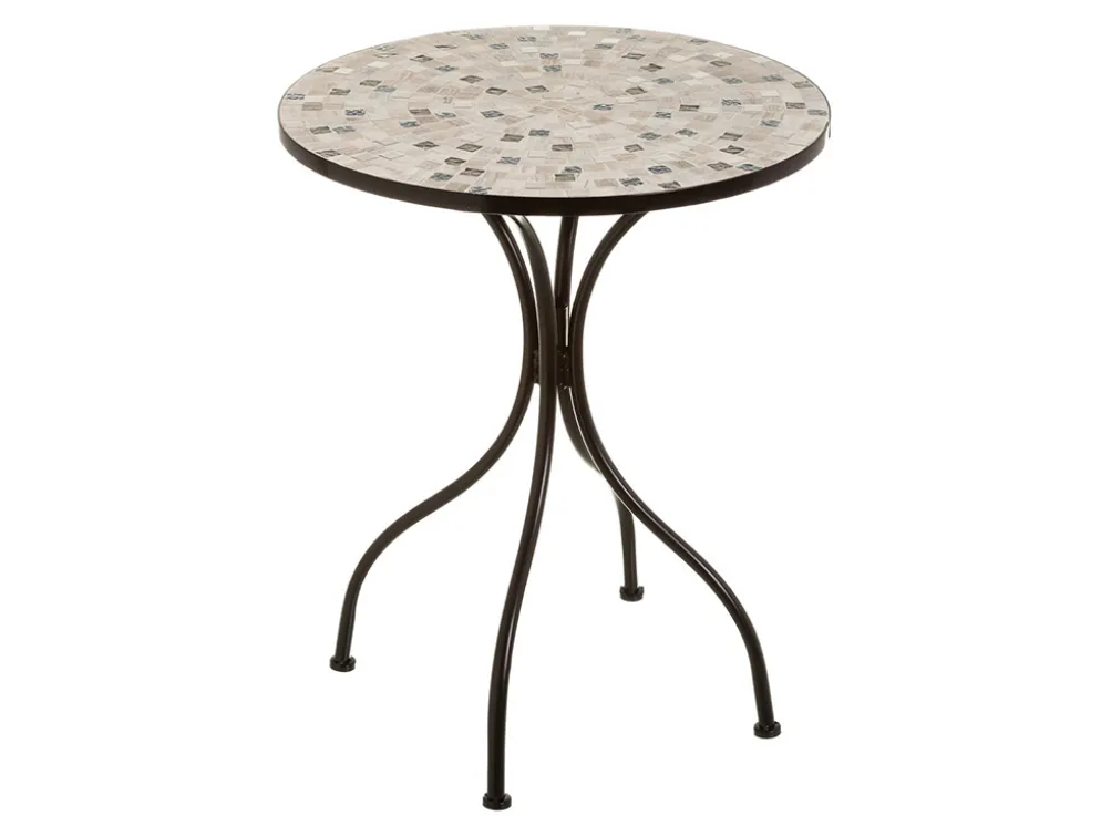 MESA+ 2 SILLAS ELGANCE METAL/CERAMICA