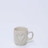 MUG CORAZON 150ML CRUDO