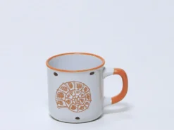MUG GRES CARACOLA NARANJA 330ML