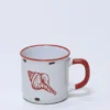 MUG GRES CARACOLA ROJA 330ML