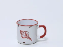 MUG GRES CARACOLA ROJA 330ML