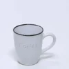 MUG GRES COFFEE 350ML BLANCA