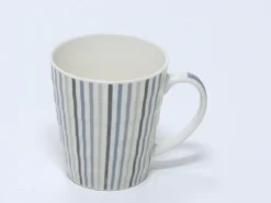 MUG 340ML RAYADA AZUL GRIS