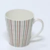 MUG 340ML RAYADA ROSA GRIS