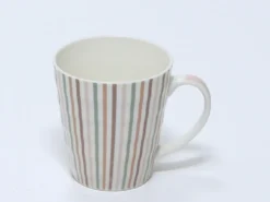 MUG 340ML RAYADA ROSA GRIS