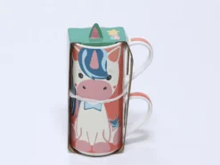 MUG REGALO 2 PIEZAS INFANTIL UNICORNIO