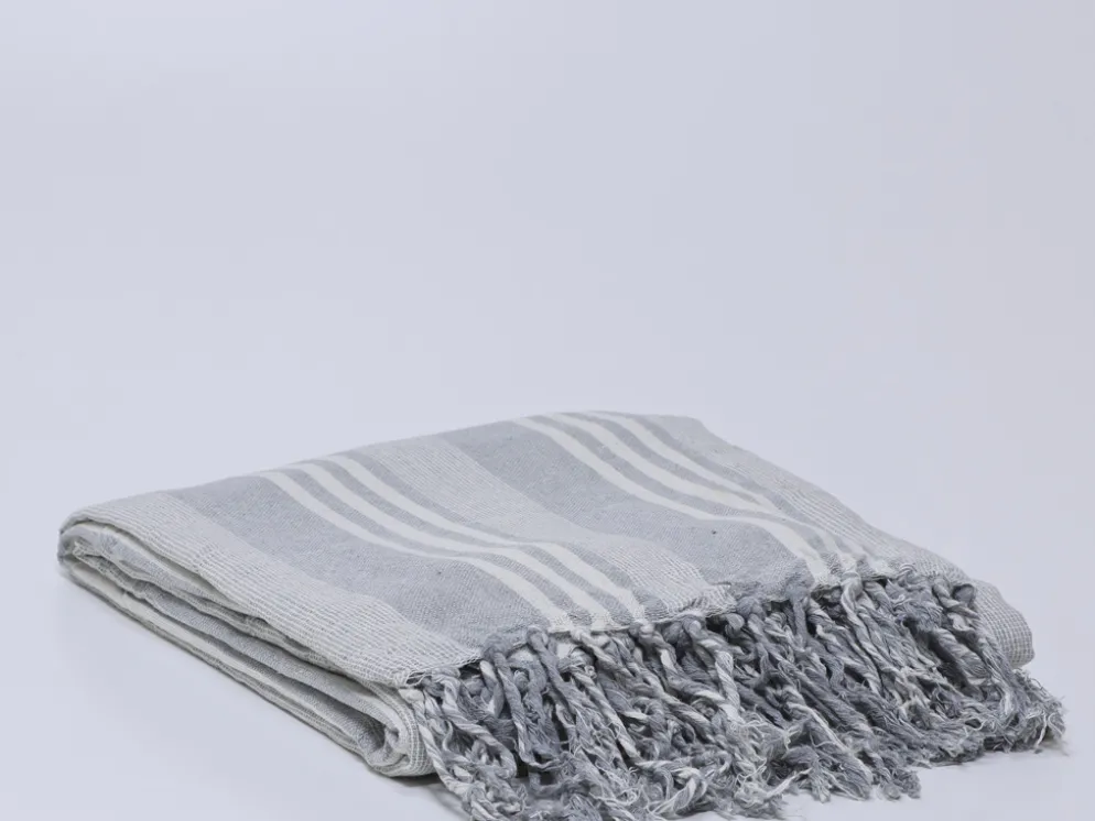 MULTIUSOS RAYAS GRIS CLARO 235X205CM