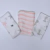 MUSELINAS 100% BAMBU ROSA 3PZS ELEFANTE