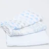 MUSELINAS ESTAMPADAS AZUL 3UNI