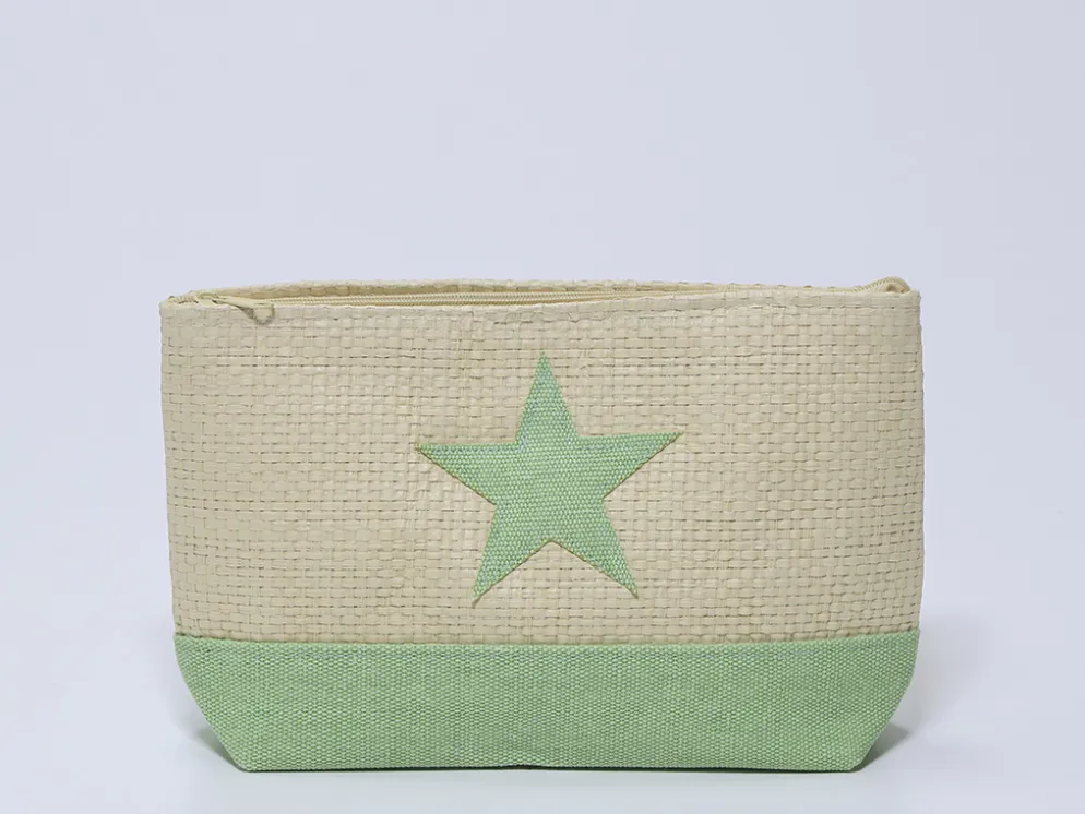 NECESER FIBRA 25X6.5X16CM ESTRELLA VERDE