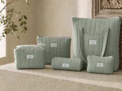 NECESER PLANO L ALGODON VERDE AGUA ACOLCHADO