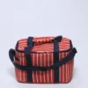 NEVERA ISOTERMICA RAYAS ROJAS 32X22X20