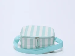 NEVERA ISOTERMICA WATERPROOF RAYAS VERDE 21X17X12