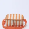 NEVERA ISOTERMICA WATERPROOF RAYAS NARANJA 21X17X12