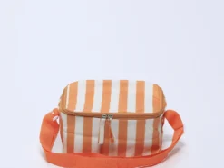 NEVERA ISOTERMICA WATERPROOF RAYAS NARANJA 21X17X12